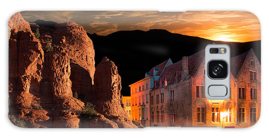 Fred Larson Galaxy Case featuring the photograph Mountain Sunset by Fred Larson