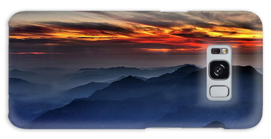 Sequoia National Park Galaxy Case featuring the photograph Mountain View Sunset by Beth Sargent