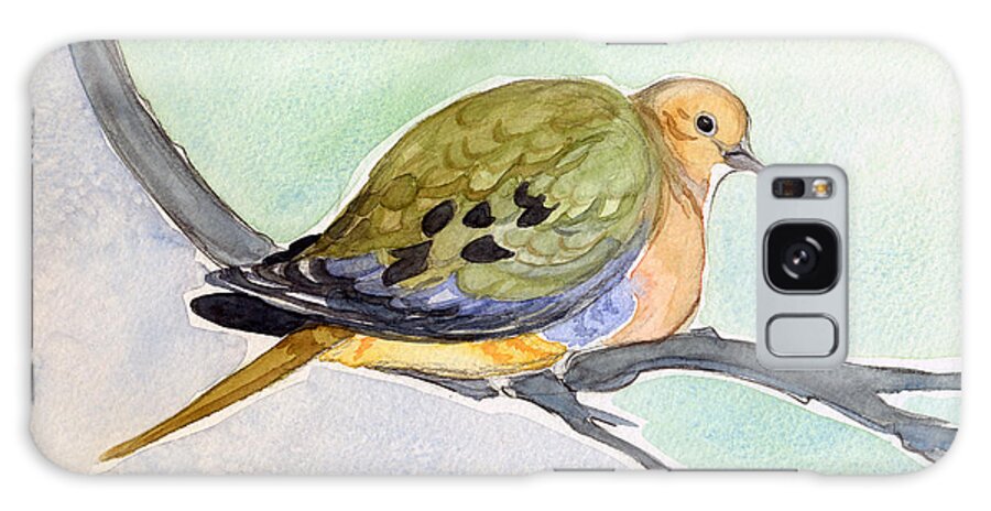 Mourning Dove Galaxy Case featuring the painting Mourning Dove by Katherine Miller