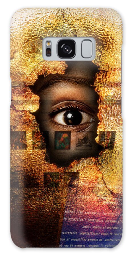 Eye Galaxy Case featuring the digital art Mr C's watching me by Alessandro Della Pietra