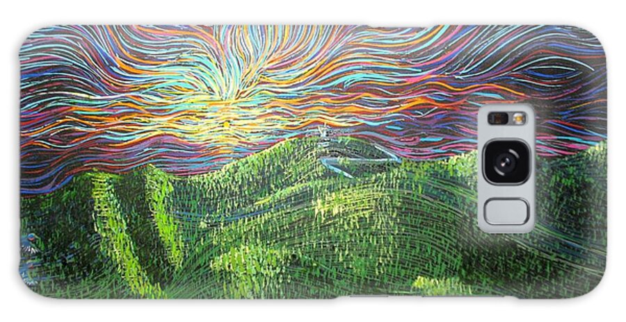 Mt. Michell Galaxy Case featuring the painting Mt. Mitchell by Stefan Duncan