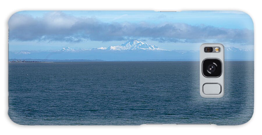Bellingham Galaxy Case featuring the photograph Mt. Ranier from Pacific Ocean by Judy Wright Lott