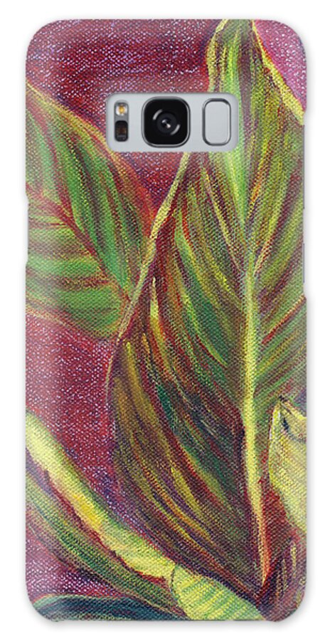 Landscape Galaxy Case featuring the painting Multicolor Leaves by Linda Feinberg