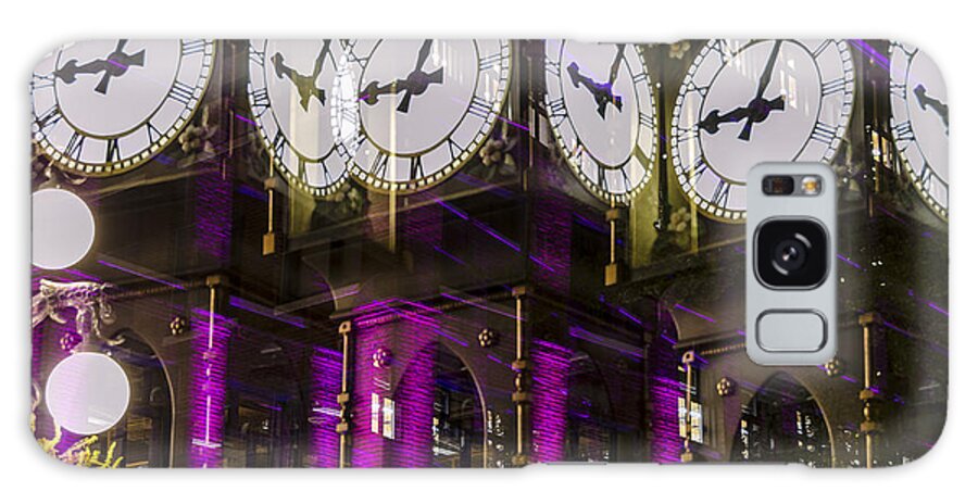 Clocks Galaxy Case featuring the photograph Multiple Clocks by Irene Theriau