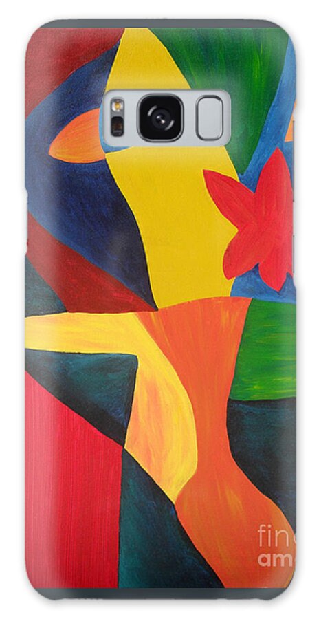 Abstract Galaxy Case featuring the painting Multiple Personalities by Amanda Sheil