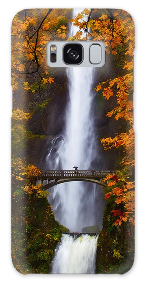 Trees Galaxy Case featuring the photograph Multnomah Falls Color by Darren White