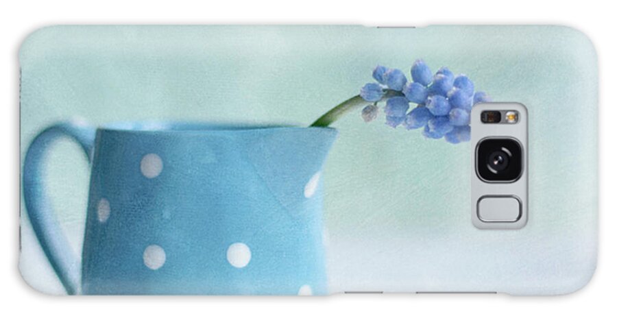 Single Flower Galaxy Case featuring the photograph Muscari Flower In Jug by Jill Ferry