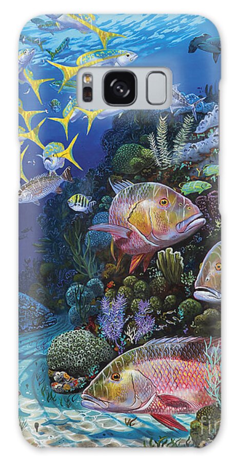 Mutton Galaxy Case featuring the painting Mutton Reef Re002 by Carey Chen