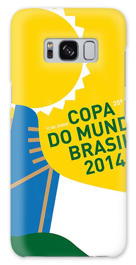 Brazil Galaxy Case featuring the digital art My 2014 World Cup Soccer Brazil - Rio Minimal Poster by Chungkong Art