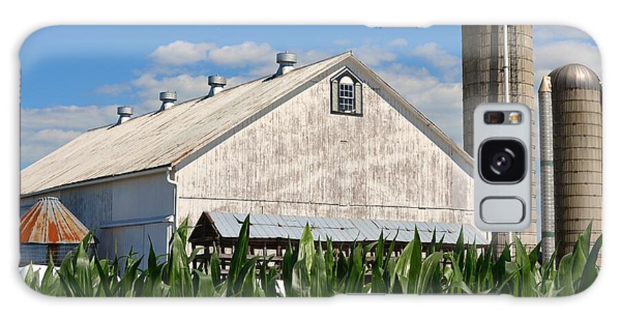 Amish Galaxy Case featuring the photograph Petersheim's Barn in Summer by Tana Reiff