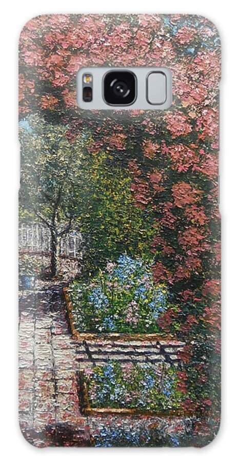 Impressionist Painting Galaxy Case featuring the painting My front Yard by Frank Morrison