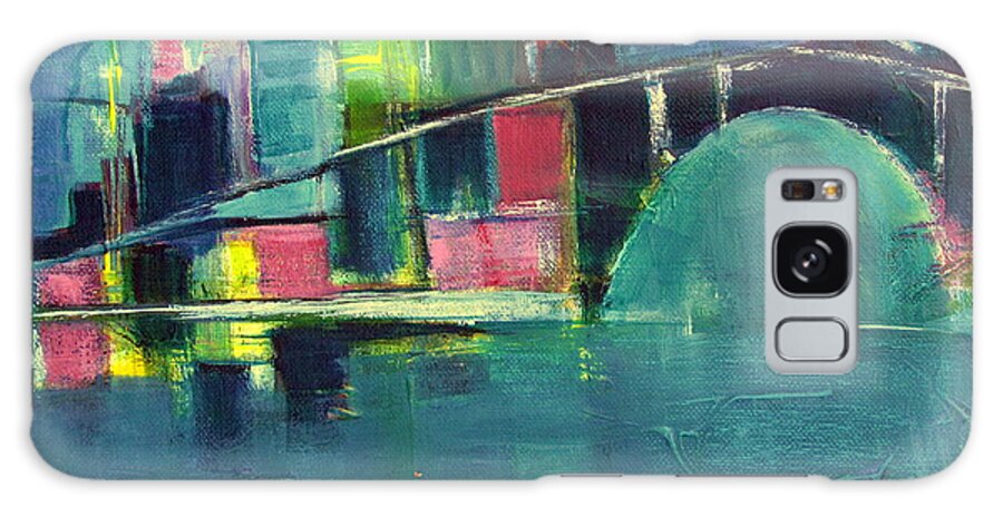 Abstract Of Cityscape Galaxy S8 Case featuring the painting My Kind of City by Betty Pieper