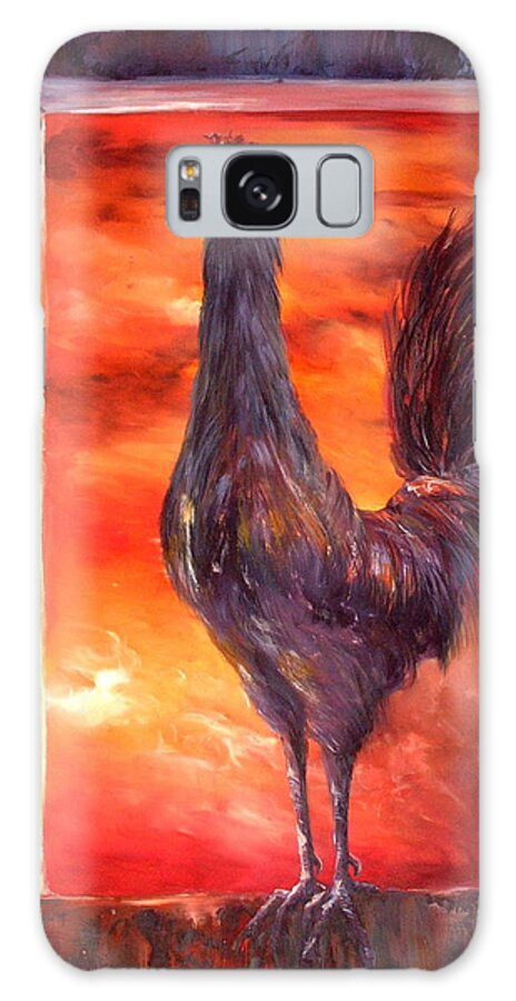 Nightmare Galaxy Case featuring the painting My Nightmare by Jean Walker