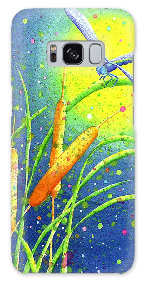 Dragonfly Galaxy Case featuring the painting My Sanctuary by Oiyee At Oystudio