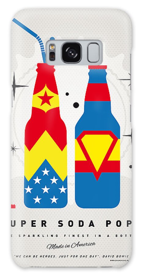 Superman Galaxy Case featuring the digital art My SUPER SODA POPS No-06 by Chungkong Art