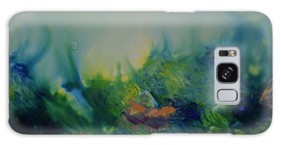 Ocean Galaxy Case featuring the painting Mysterious Ocean by Sharon Ackley