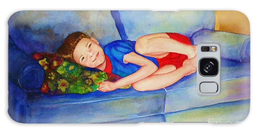 Nap Time Galaxy Case featuring the painting Nap Time by Jane Ricker