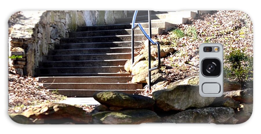 Stone Steps Galaxy Case featuring the photograph Natural Exit by Jeff Bjune 