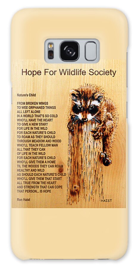 Wildlife Galaxy Case featuring the pyrography Nature's Child by Ron Haist