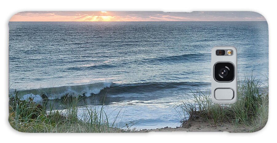 Nauset Light Beach Galaxy Case featuring the photograph Nauset Light Beach Sunrise Square by Bill Wakeley