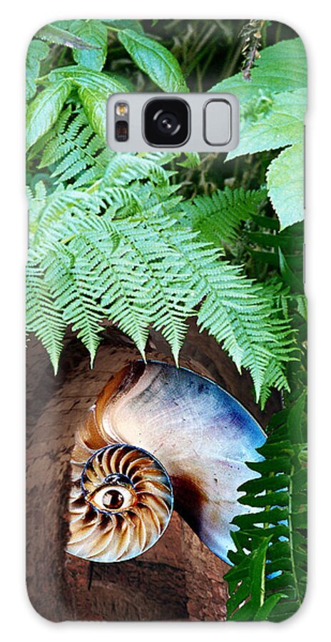 Nautilus Galaxy Case featuring the digital art Nautilus Landscape by Lisa Yount
