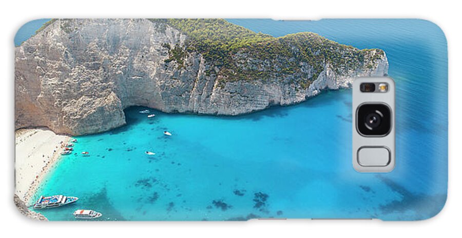 Greek Culture Galaxy Case featuring the photograph Navagio Beach - Shipwreck by Ultramarinfoto