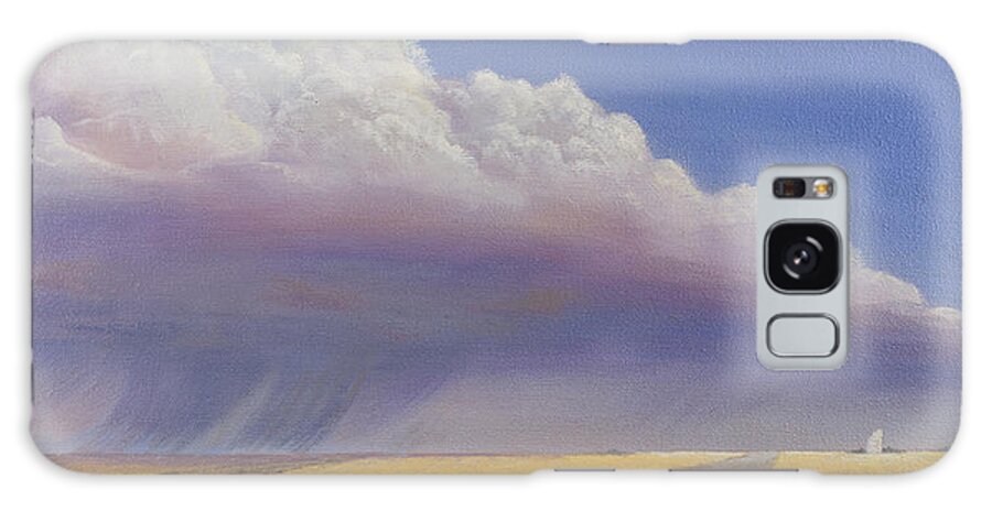 Landscape Galaxy Case featuring the painting Nebraska Vista by Jerry McElroy