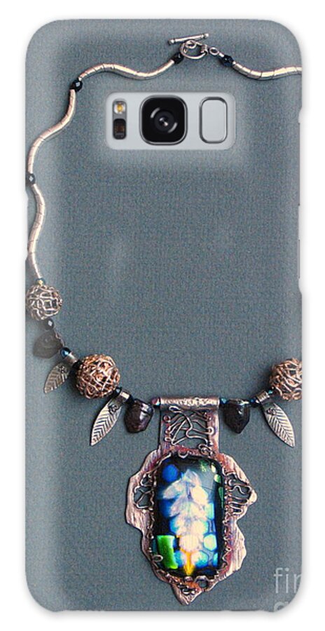 Handmade Galaxy Case featuring the glass art Necklace by Valentina Plishchina