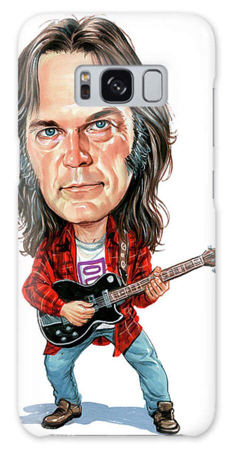 Neil Young Galaxy Case featuring the painting Neil Young by Art 
