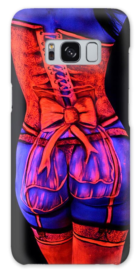 Bodypaint Galaxy Case featuring the photograph Neon Dream I by Angela Rene Roberts and Cully Firmin