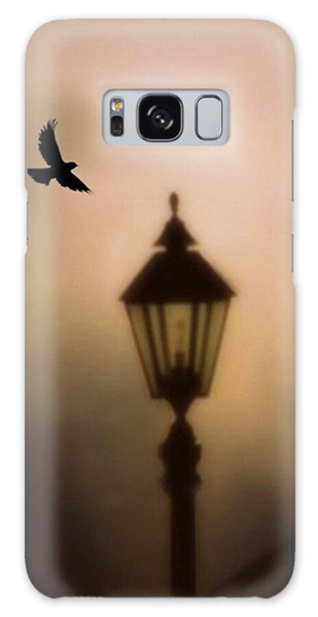 Poe Inspired Art Galaxy Case featuring the digital art Nevermore by Charlene Murray Zatloukal