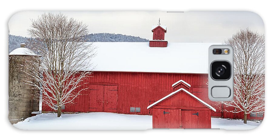 Square Galaxy Case featuring the photograph New England Barns Square by Bill Wakeley