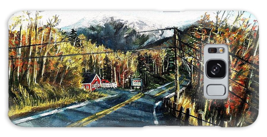 Road Galaxy Case featuring the painting New England Drive by Shana Rowe Jackson