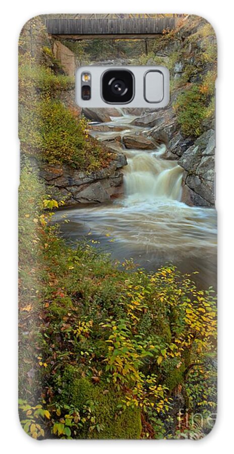 Liberty Gorge Galaxy Case featuring the photograph New Hampshire Covered Bridge Gorge by Adam Jewell