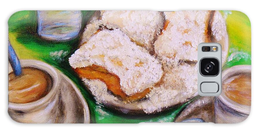 Coffee Galaxy Case featuring the painting New Orleans Breakfast by JoAnn Wheeler