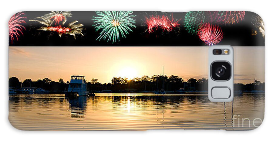 Sunrise Galaxy Case featuring the photograph New Year's Eve and Dawn. by Geoff Childs