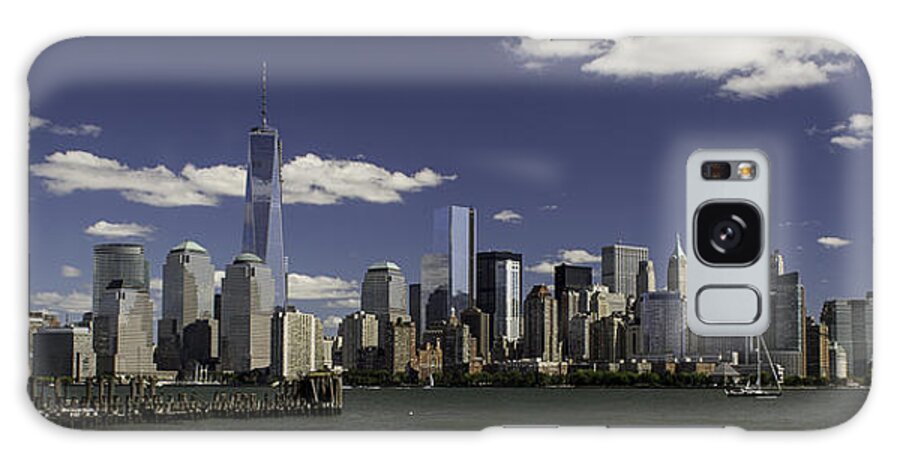 New York Skyline Galaxy Case featuring the photograph New York 1 by Jatin Thakkar