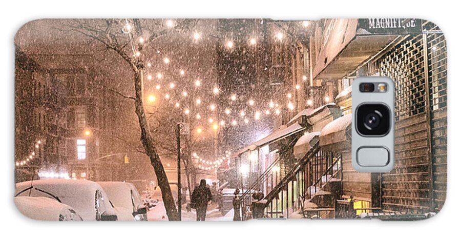 Nyc Galaxy Case featuring the photograph New York City - Winter Snow Scene - East Village by Vivienne Gucwa
