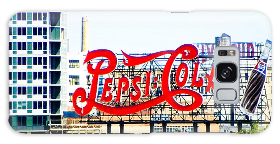 East River Ferry Galaxy Case featuring the photograph New York Pepsi Sign by Jon Woodhams