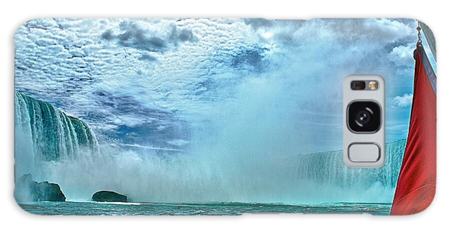 Canada Galaxy Case featuring the photograph Niagara in the mist by Prince Andre Faubert