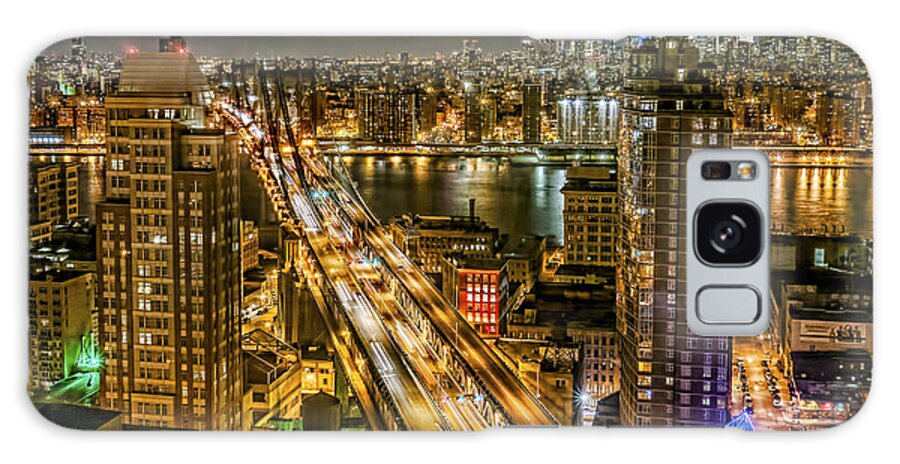 Midtown Galaxy Case featuring the photograph Night Skyline by S Paul Sahm