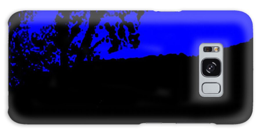 Tree Art Galaxy Case featuring the painting Night Trees by James Daugherty