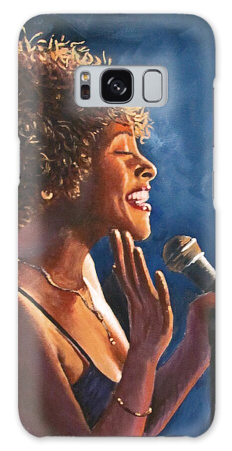 Singer Galaxy Case featuring the painting Nightclub Singer by Kevin Hughes