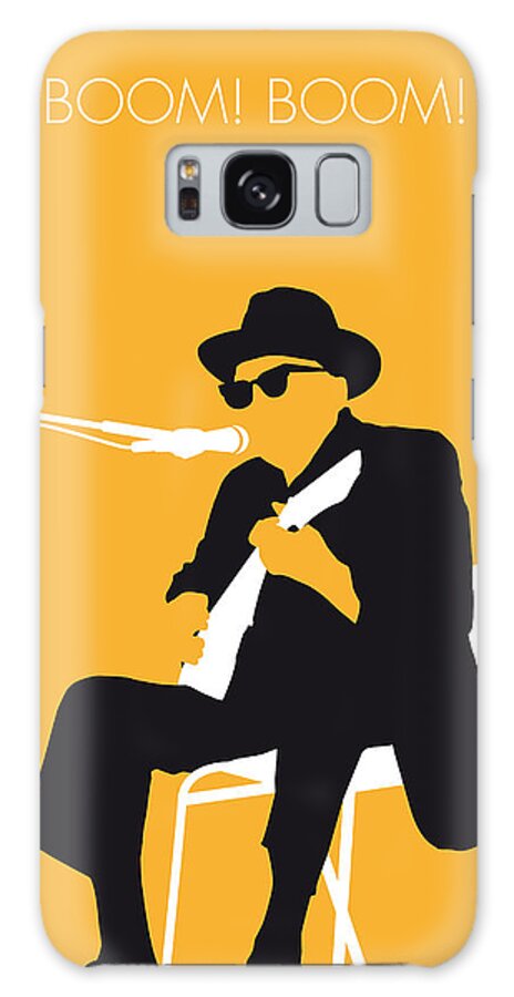 Johnny Galaxy Case featuring the digital art No054 MY JOHNNY LEE HOOKER Minimal Music poster by Chungkong Art