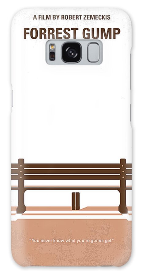 Forrest Galaxy Case featuring the digital art No193 My Forrest Gump minimal movie poster by Chungkong Art