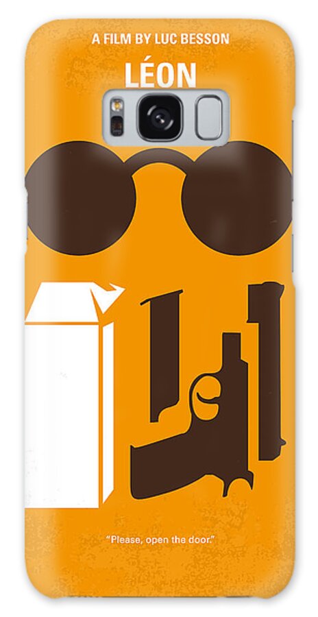 Leon Galaxy Case featuring the digital art No239 My LEON minimal movie poster by Chungkong Art