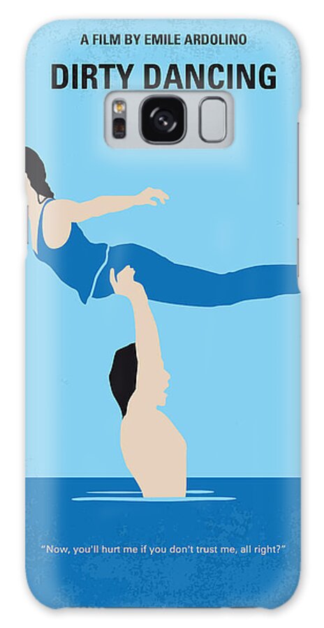 Dirty Dancing Galaxy Case featuring the digital art No298 My Dirty Dancing minimal movie poster by Chungkong Art
