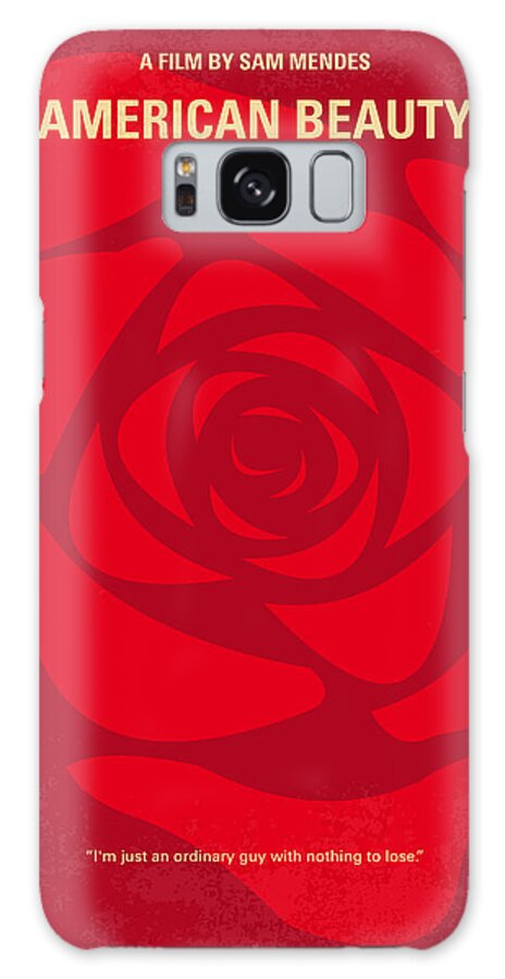 American Galaxy Case featuring the digital art No313 My American Beauty minimal movie poster by Chungkong Art