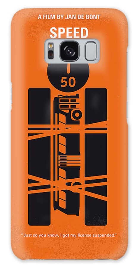 Speed Galaxy Case featuring the digital art No330 My SPEED minimal movie poster by Chungkong Art
