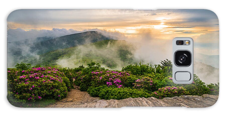North Carolina Galaxy Case featuring the photograph North Carolina Appalachian Trail Spring Blue Ridge Mountains by Dave Allen